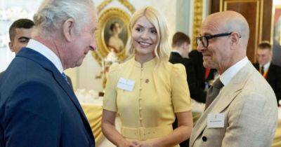 Holly Willoughby giggles with King Charles after leaving This Morning early amid Phillip 'feud' - www.ok.co.uk - USA - county Stanley