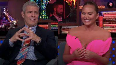 Andy Cohen Calls Chrissy Teigen's Bodyguard 'So Hot' -- and His Reaction Is Priceless - www.etonline.com