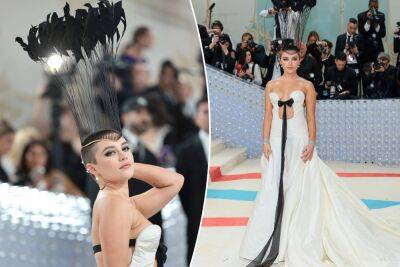 Florence Pugh shocks with shaved head at Met Gala 2023 - nypost.com - New York