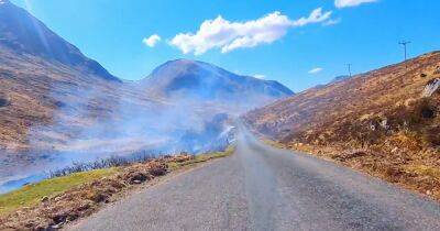 Rangers at Scots beauty spot issue warning after wildfire 'sparked by disposable barbecue' - www.dailyrecord.co.uk - Scotland - county Highlands - Beyond
