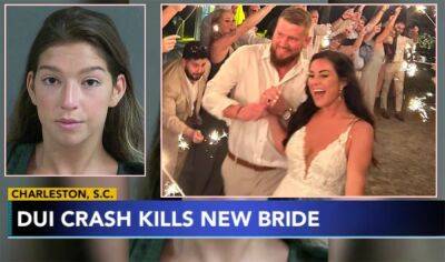 Newlywed Bride Killed & Groom Severely Injured After Drunk Driver Hits Golf Cart Carrying Wedding Party - perezhilton.com - South Carolina