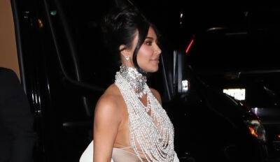 Kim Kardashian Had a Met Gala Wardrobe Malfunction, Pearl Dress Broke at End of the Night (Photos) - www.justjared.com - USA - New York - county Story