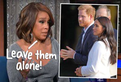 Gayle King CALLS OUT People 'Downplaying' Prince Harry & Meghan Markle's Paparazzi Car Chase - perezhilton.com - city Baltimore
