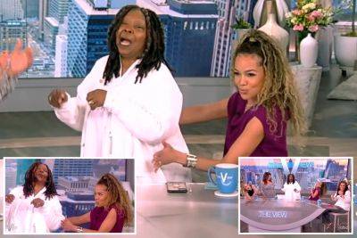 Whoopi Goldberg gives Sunny Hostin lap dance on ‘The View’: ‘My behind’s not that big’ - nypost.com
