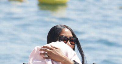 Naomi Campbell cradles one year old daughter after 53rd birthday party on superyacht - www.ok.co.uk - Britain - France - New York - Saudi Arabia