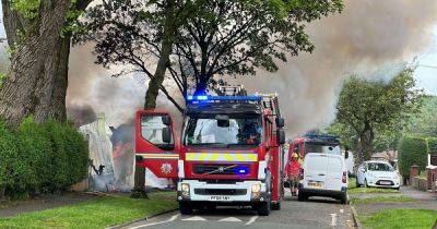Neighbours evacuated after blaze and 'gas explosion' on quiet residential street - www.manchestereveningnews.co.uk - Manchester - county Oldham