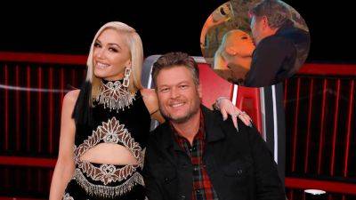Gwen Stefani Kisses Blake Shelton as They Dance the Night Away in 'Voice' Wrap Party Surprise (Exclusive) - www.etonline.com - California
