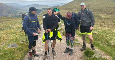 Heroic dad carries blind son, 10, up Ben Nevis to raise cash for charity - www.dailyrecord.co.uk - Britain - county Roberts - Beyond