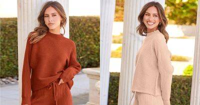 This Ribbed Knit Set Is a Lounge Look You Can Wear From Spring to Winter - www.usmagazine.com