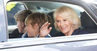 Prince William and Louis leave coronation rehearsals as Camilla beams beside her grandsons - www.ok.co.uk - London
