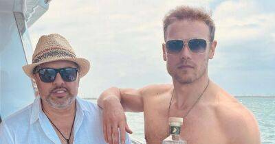 Sam Heughan poses on a yacht ahead of the release of his new Wild Scottish gin - www.dailyrecord.co.uk - Scotland - USA