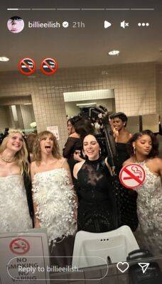 Billie Eillish Shares Met Bathroom Selfie With Elle Fanning, Halle Bailey And Maya Hawke - etcanada.com - Germany