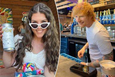 Ed Sheeran bartends, serves drinks to stunned bachelorette party - nypost.com - Atlanta - county Wallace