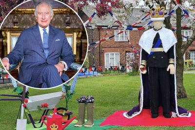 Giant crocheted King Charles knitted and on display for coronation - nypost.com - London