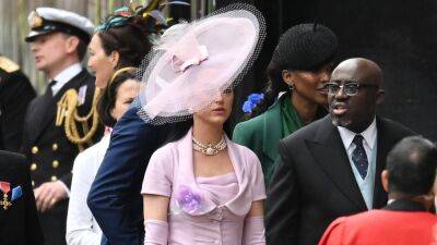 Katy Perry Looks Pretty in Purple for the Coronation of King Charles III: See Her Look - www.etonline.com - Britain - USA