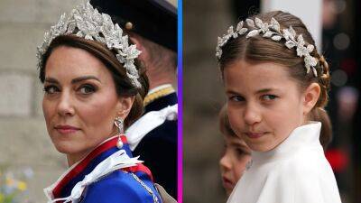 Princess Charlotte Is Kate Middleton's Mini-Me in Stunning Styles at King Charles III's Coronation - www.etonline.com - Britain - county King George