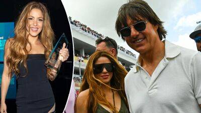 Shakira spotted with Tom Cruise after seemingly slamming ex Gerard Piqué in Woman of the Year speech - www.foxnews.com - Britain - Spain - Colombia