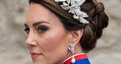 Princess Kate stuns fans with exquisite Coronation dress and late Queen's diamond necklace - www.dailyrecord.co.uk - county King George - county Norman