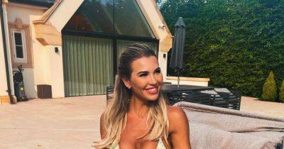 Christine McGuinness keeps it real as she tucks into pizza while sporting tiny bikini after risking flashing blunder - www.manchestereveningnews.co.uk