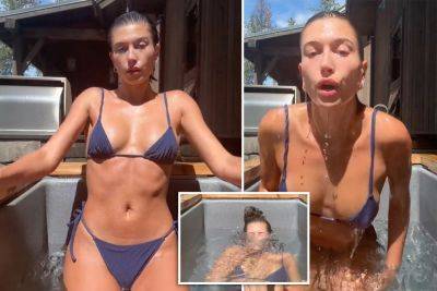 Hailey Bieber says cold plunging ‘helped a lot’ with anxiety, experts weigh in - nypost.com