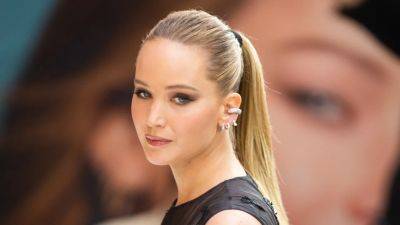 Jennifer Lawrence Took the Sheer Trend Down a Notch in Black Dior - www.glamour.com