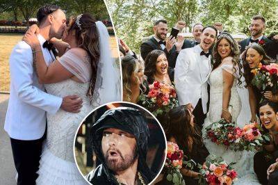 Eminem walked daughter Alaina Scott down aisle — fans feared he skipped wedding - nypost.com