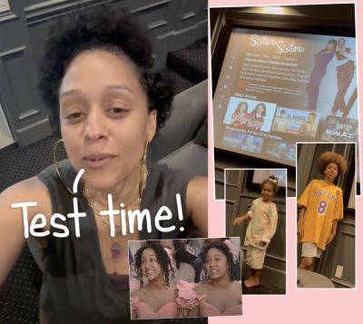Watch Tia Mowry Test Her Kids To See If They Can Tell Which Twin She Is On Sister, Sister! - perezhilton.com