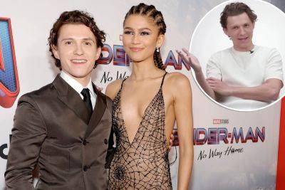 Tom Holland opens up on being ‘in love’ with Zendaya: ‘I’m locked up’ - nypost.com - Britain
