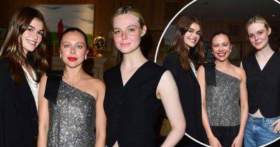 Elle Fanning and Kaia Gerber attend Bel Powley's screening party - www.msn.com - USA - Germany - Netherlands - city Amsterdam