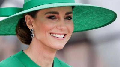Kate Middleton Turned to An Unexpected Designer for Her Bright Green Trooping the Colour Suit - www.glamour.com - France - Ireland - city Milan - Jordan - Japan - parish St. Martin - Singapore - city Singapore