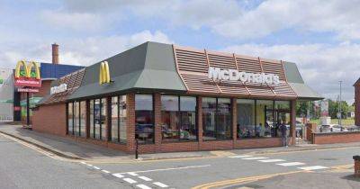 Staff and diners in 'terrifying ordeal' at McDonald's after man barges through door and attempts to steal money - www.manchestereveningnews.co.uk - Manchester