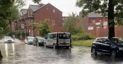 Flood alerts issued for Greater Manchester following thunderstorm with MORE rain forecast - www.manchestereveningnews.co.uk - Manchester