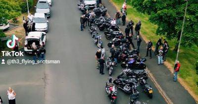 Over 100 bikers lead funeral procession for popular Scots rider after cancer death - www.dailyrecord.co.uk - Scotland - Beyond