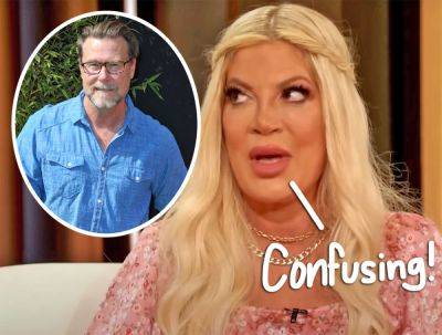 Tori Spelling Wears HILARIOUSLY Appropriate Sweatshirt While... Moving Out On Dean McDermott?! - perezhilton.com - city Sandoval - city Pasadena
