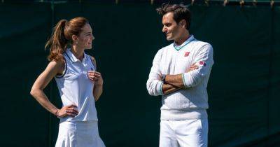 Kate Middleton teams up with Wimbledon champion Roger Federer to train ahead of tournament - www.ok.co.uk