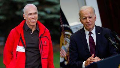 Jeffrey Katzenberg Advised President Biden to ‘Own His Age’ Like Harrison Ford and Mick Jagger (Report) - thewrap.com - Los Angeles - China - USA - Hollywood - New Jersey - Indiana - county Harrison - county Ford