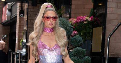 Paris Hilton Glitters in Hot Pink Booties for NYC Pride — Get the Look - www.usmagazine.com