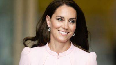 Kate Middleton Hints She's Also Excited to See Barbie in a Baby Pink Dress and Barbie's Favorite Heels - www.glamour.com - London