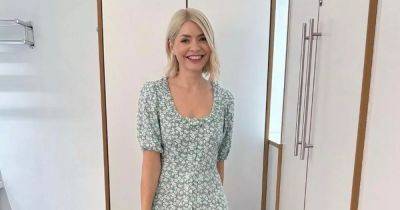 Shop Holly Willoughby's gorgeous This Morning floral midi dress for £35 in a half-price sale - www.ok.co.uk
