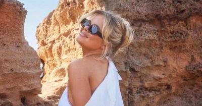 Emily Atack's little white bikini from viral holiday post costs just £17 - www.ok.co.uk
