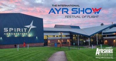 World renowned aerospace firm announced as sponsor for International Ayr Show – Festival of Flight - www.dailyrecord.co.uk - Scotland