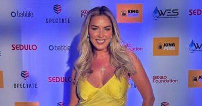 Coronation Street's Claire Sweeney looks worlds away from cobbles as she's branded 'fit' while dazzling fans at charity bash - www.manchestereveningnews.co.uk - Manchester