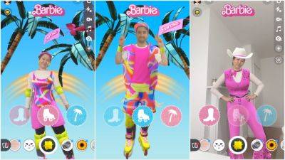 ‘Barbie’ Hits Snapchat: App Launches Official AR Filter That Lets You Virtually Dress Up in Outfits Inspired by the Movie - variety.com - New York - Los Angeles - China - Rome - Columbia - Berlin