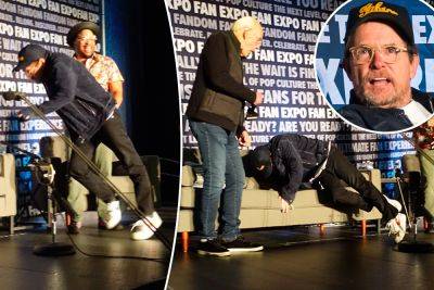 Michael J. Fox falls on stage during ‘Back to the Future’ panel - nypost.com