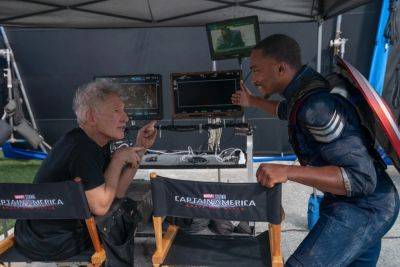 First Look At Anthony Mackie And Harrison Ford On The Set Of Marvel Film Now Titled ‘Captain America: Brave New World’ - deadline.com - county Harrison - county Ford