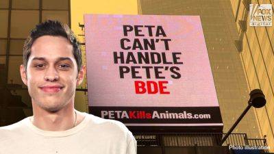 Pete Davidson's expletive-filled PETA rant leads rival organization to launch billboard biting back - www.foxnews.com - New York - county Davidson - Virginia
