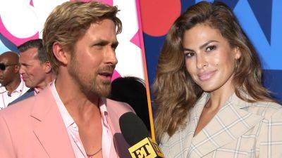 Ryan Gosling Honors Eva Mendes at 'Barbie' Premiere, Shares How Their Kids Helped Him Play Ken (Exclusive) - www.etonline.com - county Hall - Los Angeles, county Hall
