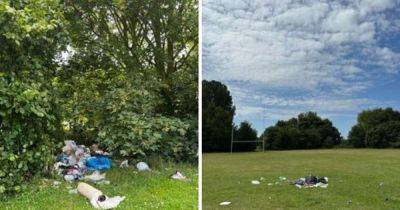 'I'm absolutely horrified': Human faeces and rubbish left on playing fields after travellers leave - www.manchestereveningnews.co.uk - Manchester