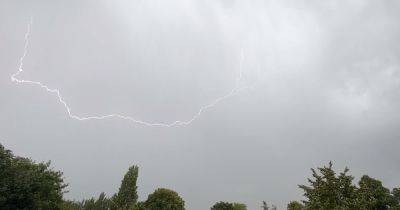 Thunder and lightning forecast issued after stormy weather causes fire and flooding - www.manchestereveningnews.co.uk - Manchester