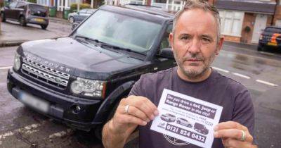 Land Rover driver reacts after anti-car campaigner leaves windscreen note with rude offer - www.manchestereveningnews.co.uk - Spain - Birmingham